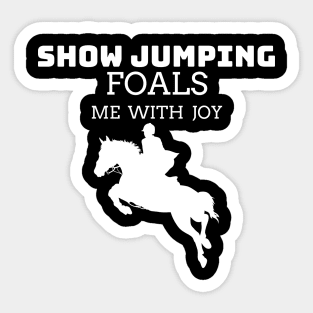 Show Jumping Foals Me With Joy Sticker